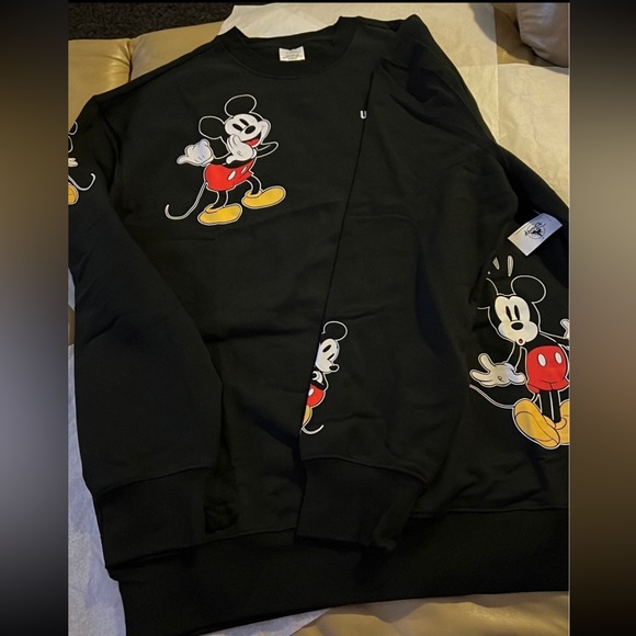 UNISEX Disney Mickey Mouse Fleece Sweatshirt - Picture 5 of 9